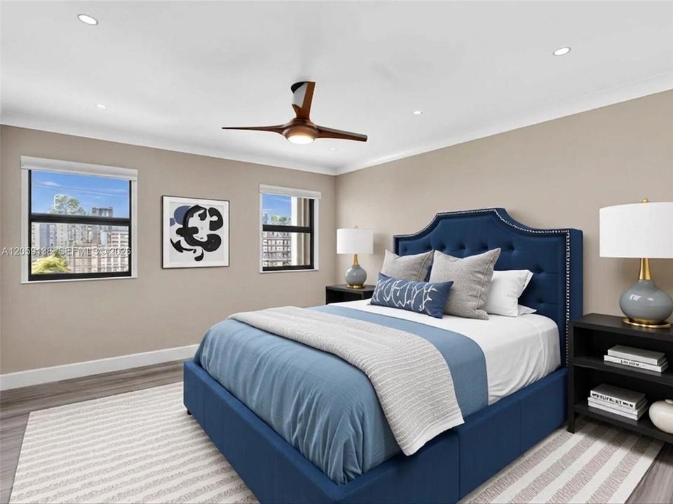 Staged 2nd bedroom