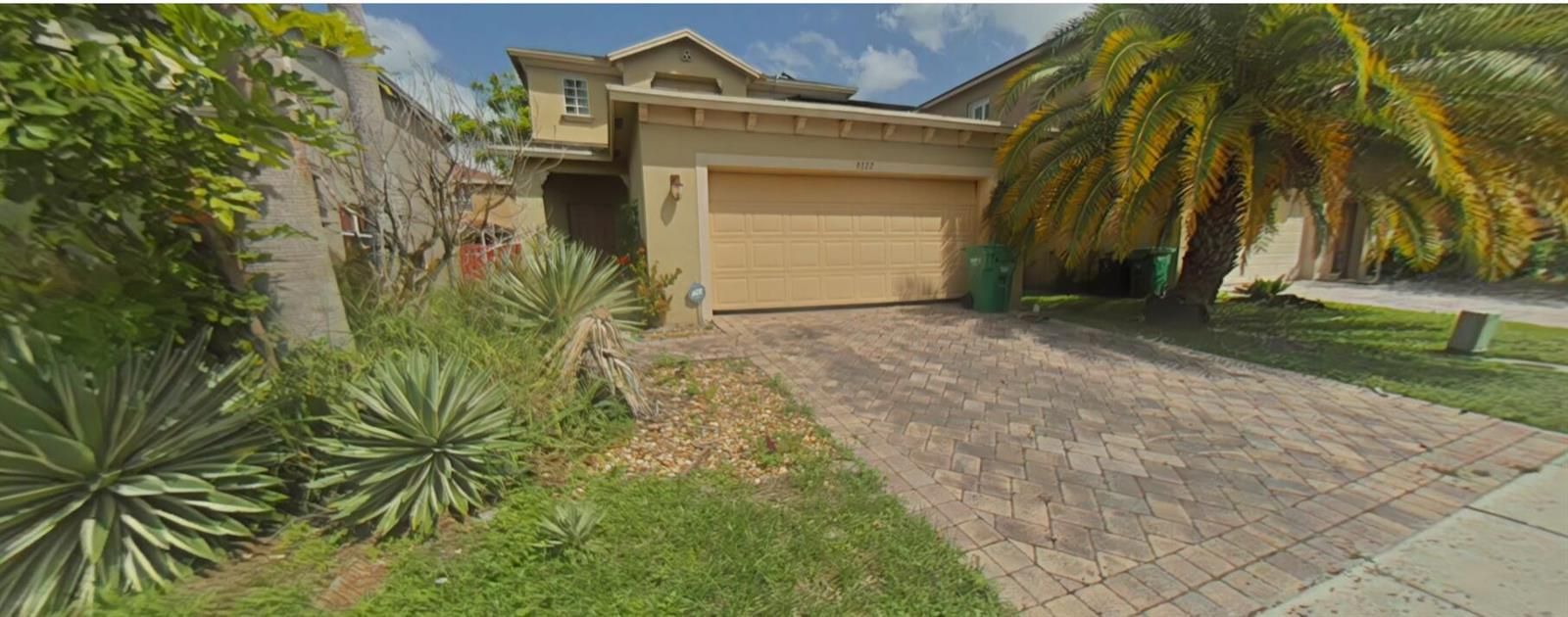 front of the house