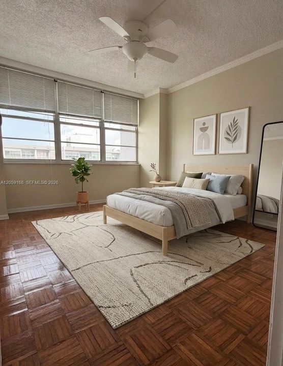 2nd bedroom - Virtually staged