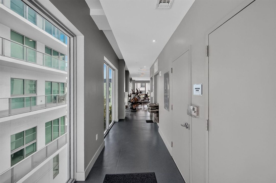 Walkway to gym