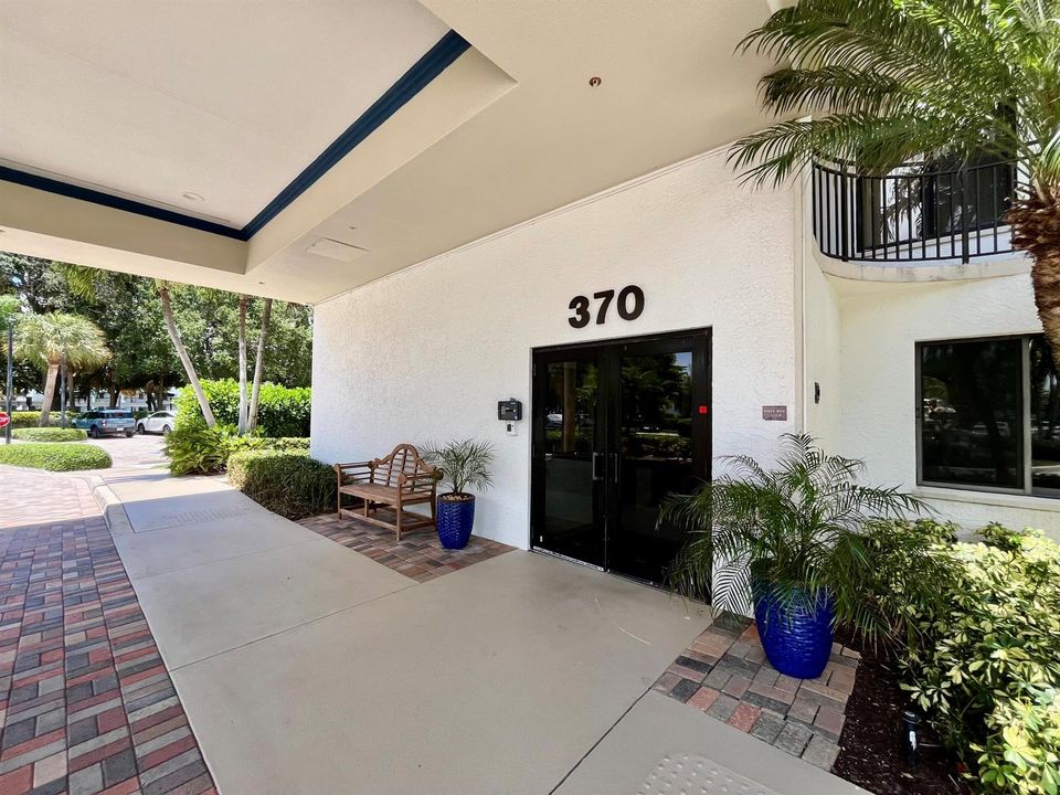 Front door to bldg