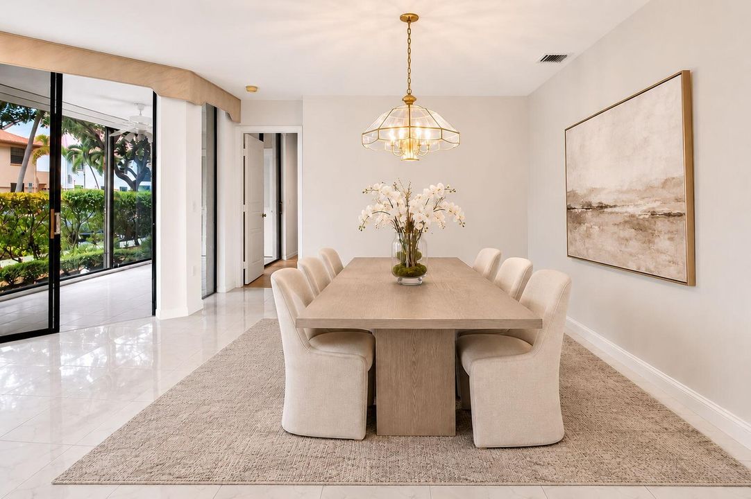 Virtually Staged Formal Dining Area