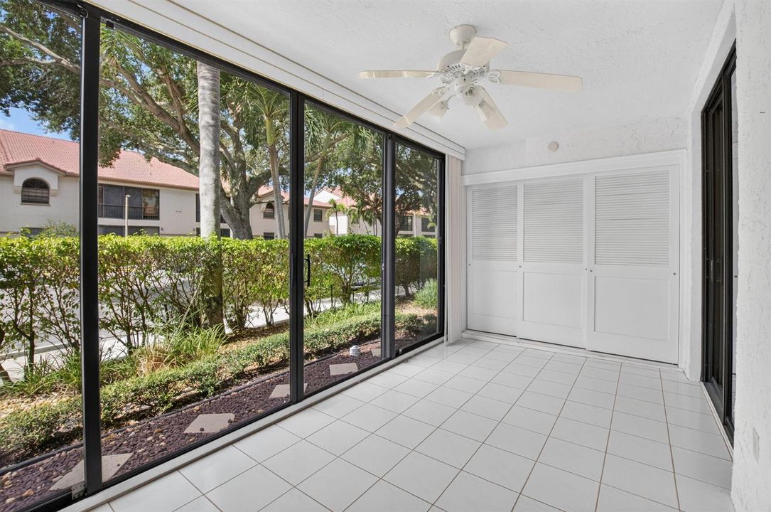 Glass-Enclosed Patio