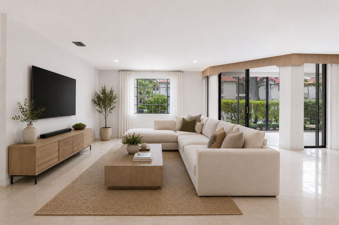 Virtually Staged Living Room