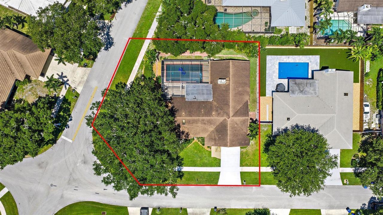 Aerial Corner Lot