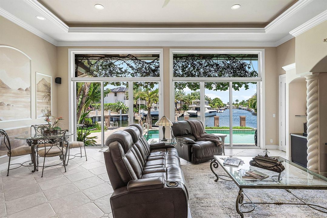 Living Room overlooking the waterway