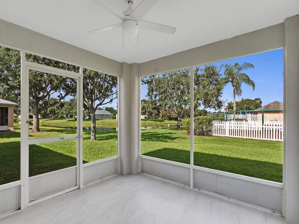 Screened lanai