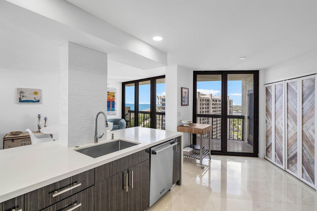REDESIGNED KITCHEN TO MAXIMIZE VIEWS
