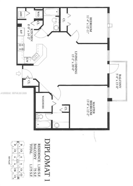 For Rent: $3,500 (2 beds, 2 baths, 1110 Square Feet)