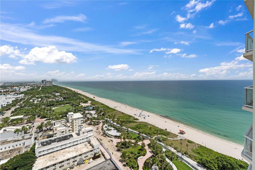 ocean and city views