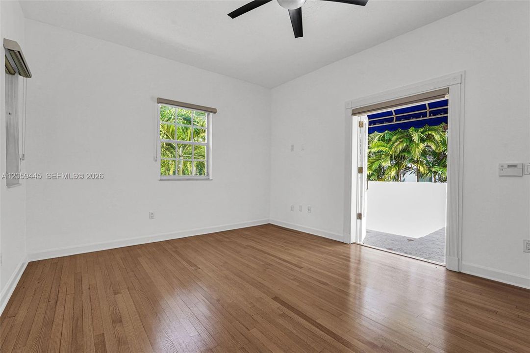 Bedroom #1 - Second Floor - Primary Bedroom,Wood Floor, Walk-in Closet - Ensuite Bathroom and private balcony / terrace