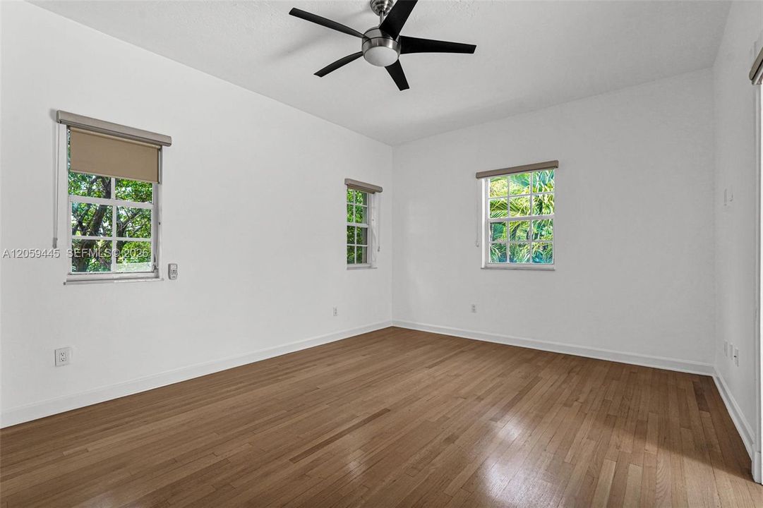 Bedroom #1 - Second Floor - Primary Bedroom,Wood Floor, Walk-in Closet - Ensuite Bathroom and private balcony / terrace