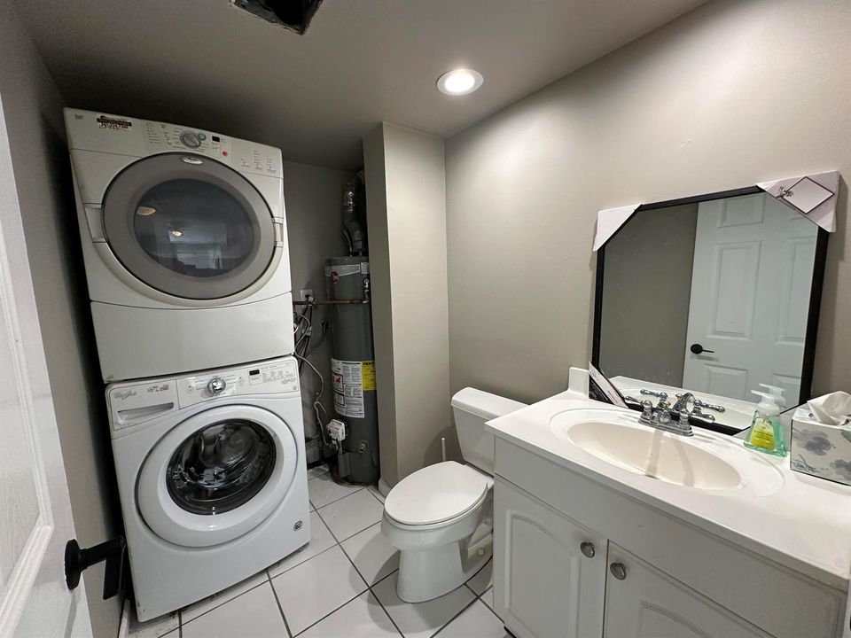 Half Bath, Laundry downstairs