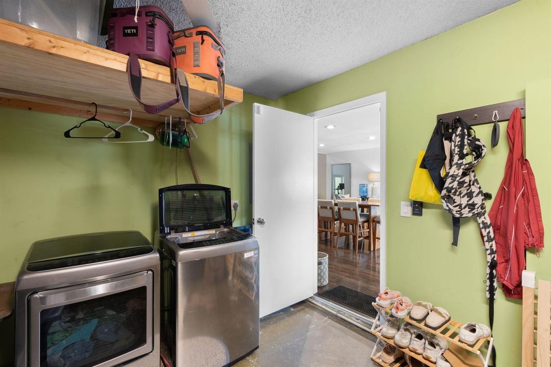Laundry in Garage