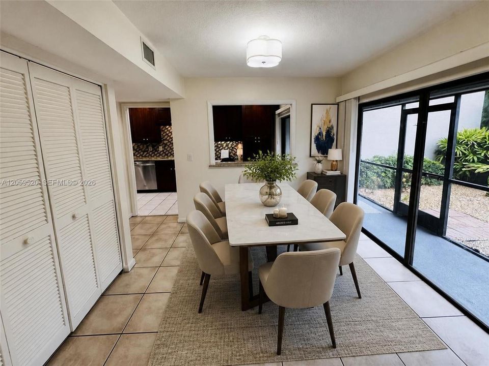 Dining Area Virtually staged