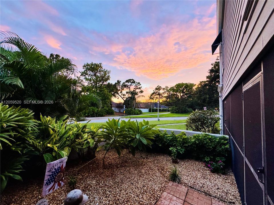 Sunset views from your garden