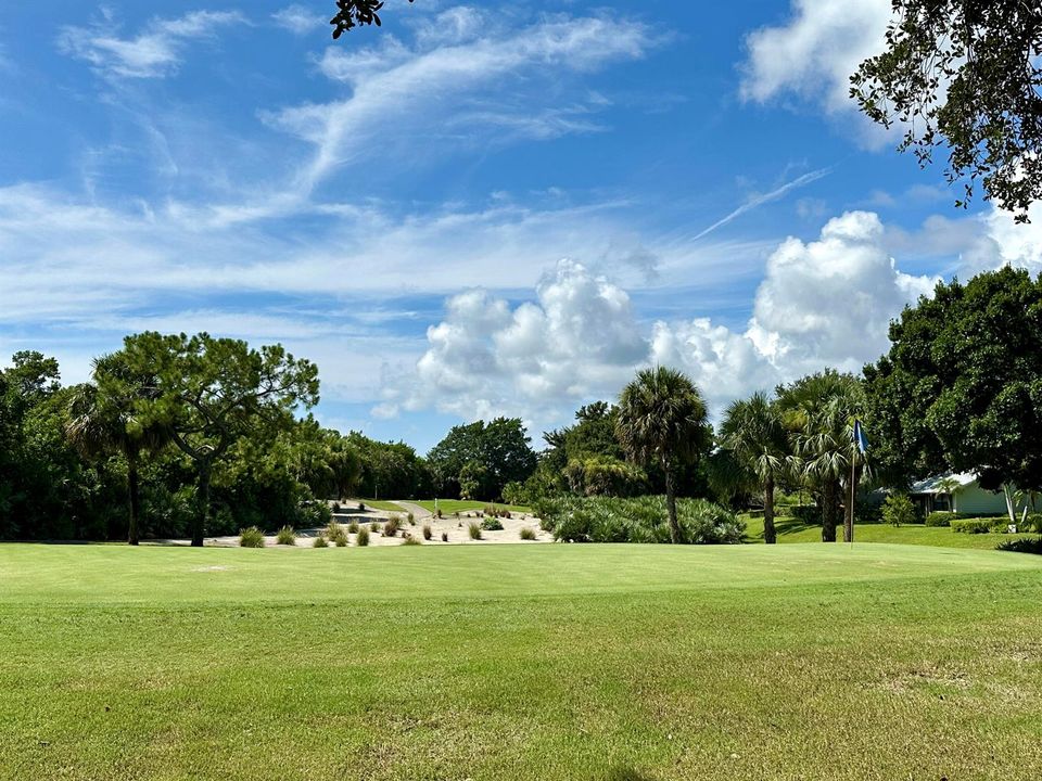 4th hole view from green