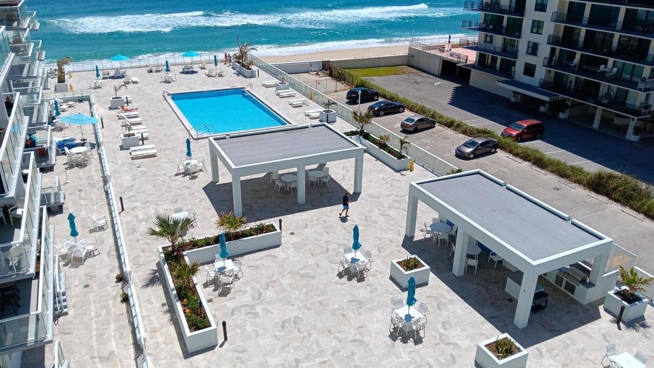 Aerial of Pool & Deck of Patrician
