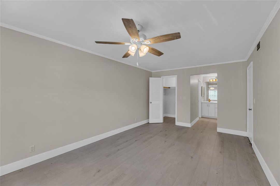 Primary Bedroom with 2 closets!