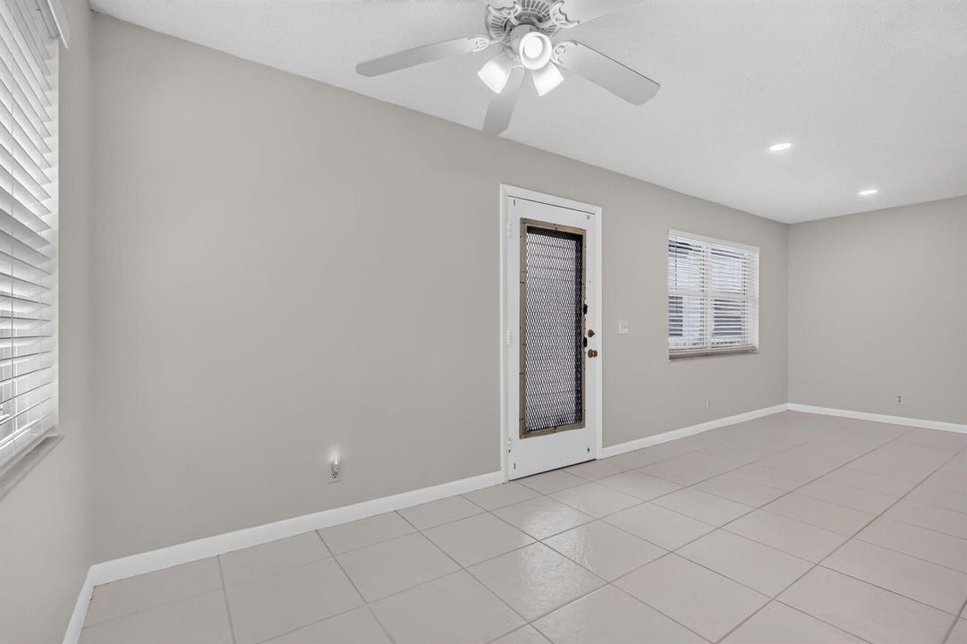 Front door from kitchen