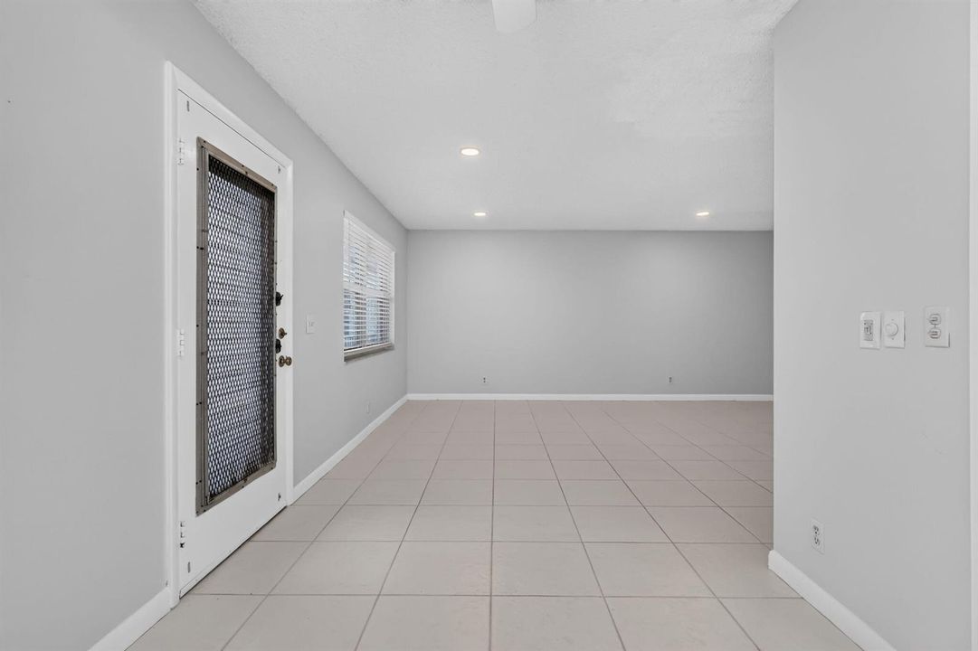 View of living room from kitchen