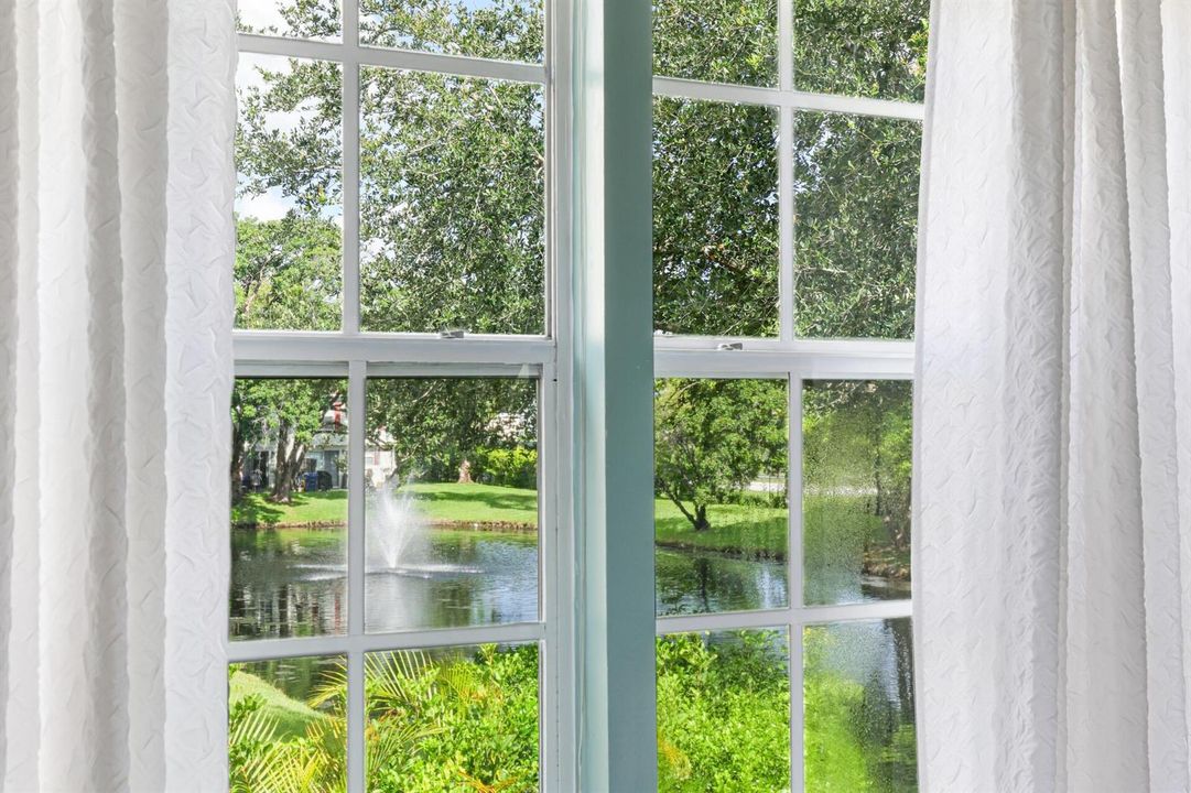 Pond + Fountain View