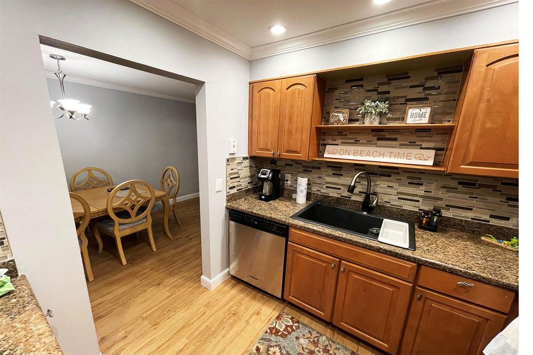 Kitchen to sink way