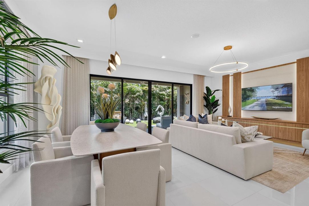 Living Room and Dining Room