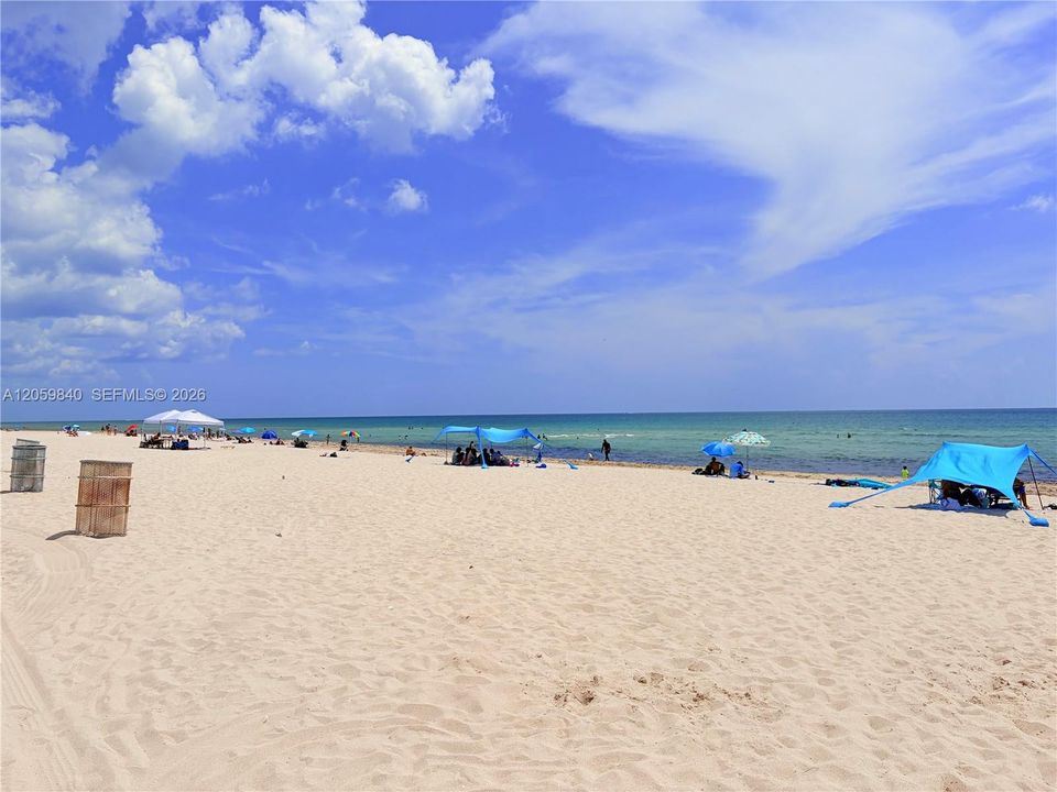 Beach directly across Collins Av