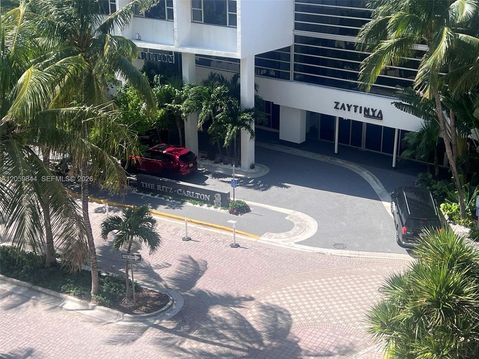 view to Ritz Carlton from 537 private balcony