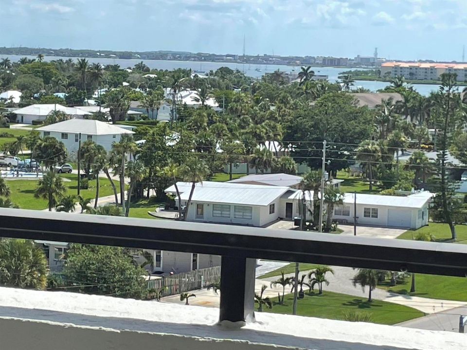 view from entrance and kitchen window