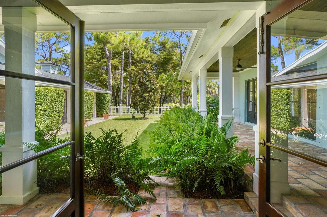 View from Dining room to Loggia