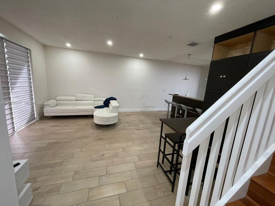 Dinning room/living room. Open-concept design