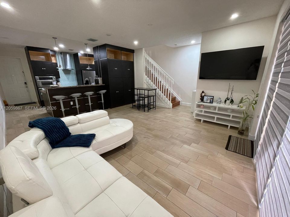 Dinning room/living room. Open-concept design