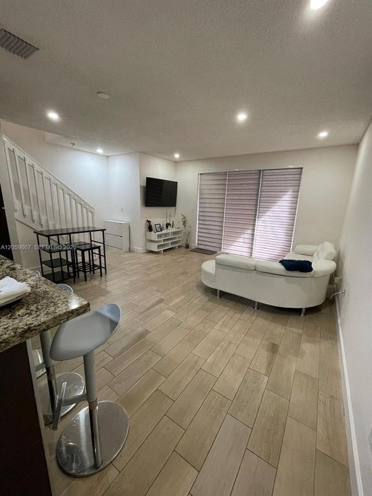 Dinning room/living room. Open-concept design