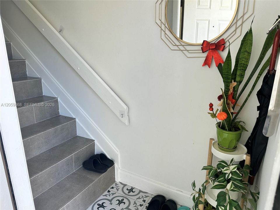 Foyer to stairs