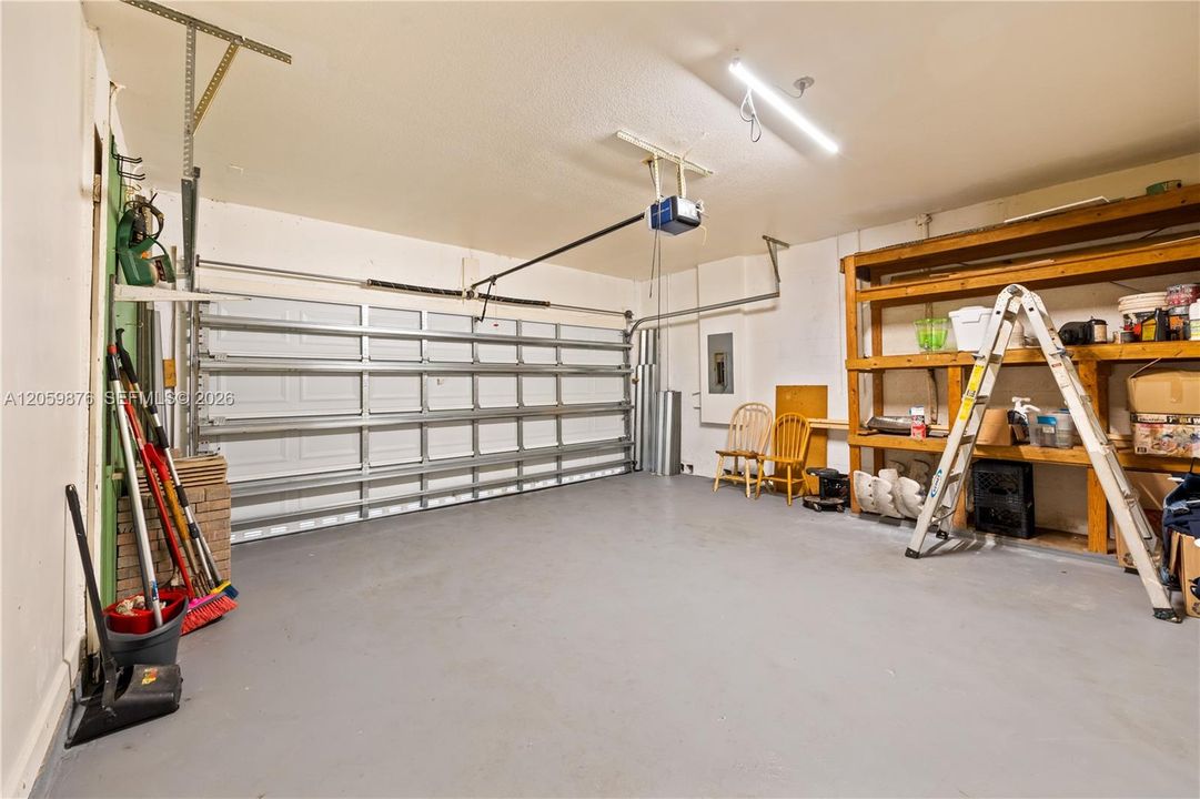 Two car garage.