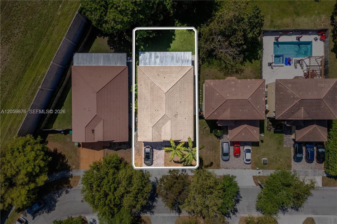 Property lot view.