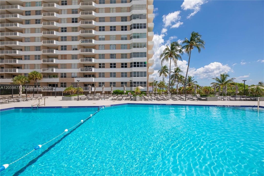 ocean side pool deck area ..delightful