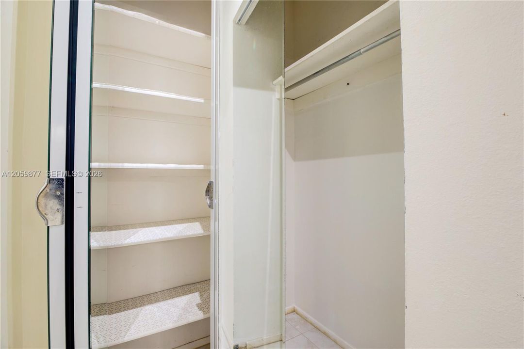 6 closets in the unit