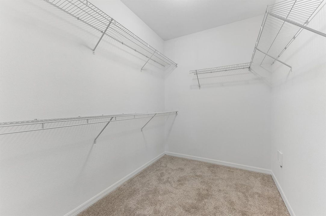 Primary walk in closet