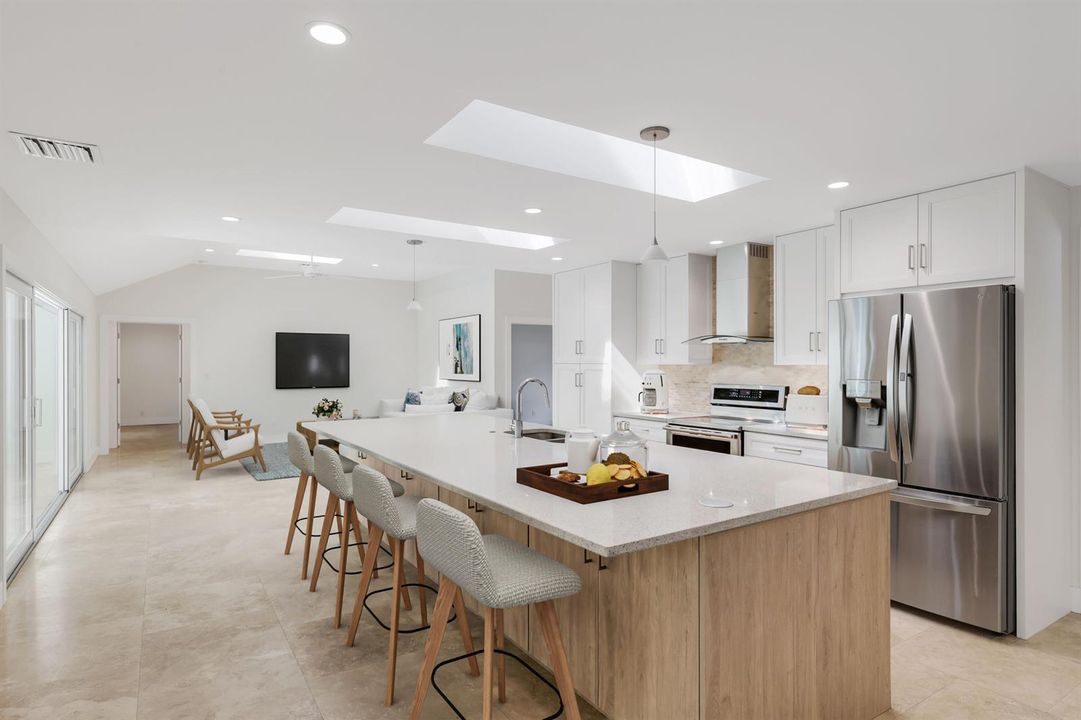 Kitchen/Living Room Virtually Staged