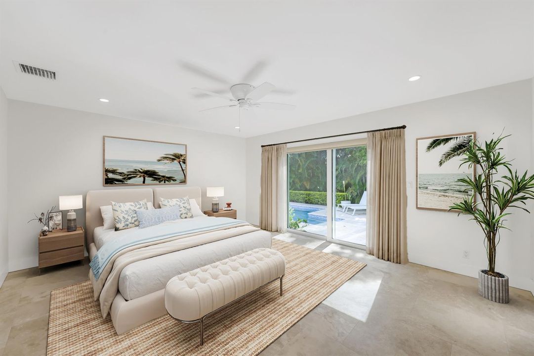 Primary Suite Virtually Staged