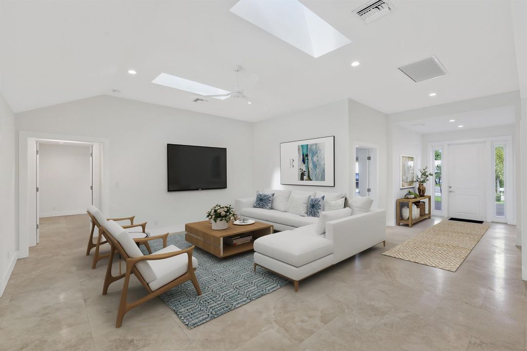 Living Room Virtually Staged
