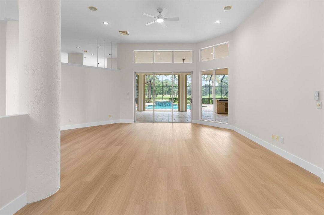 Great Room overlooking pool