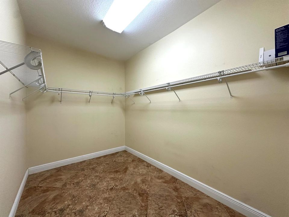 Master bedroom walk-in closet