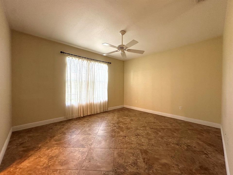 Spacious master bedroom