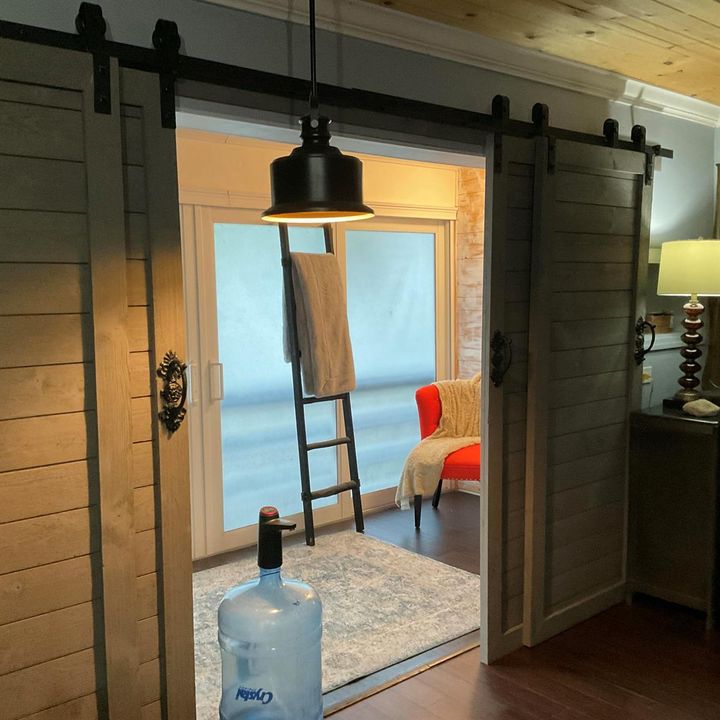 Enclosed balcony door