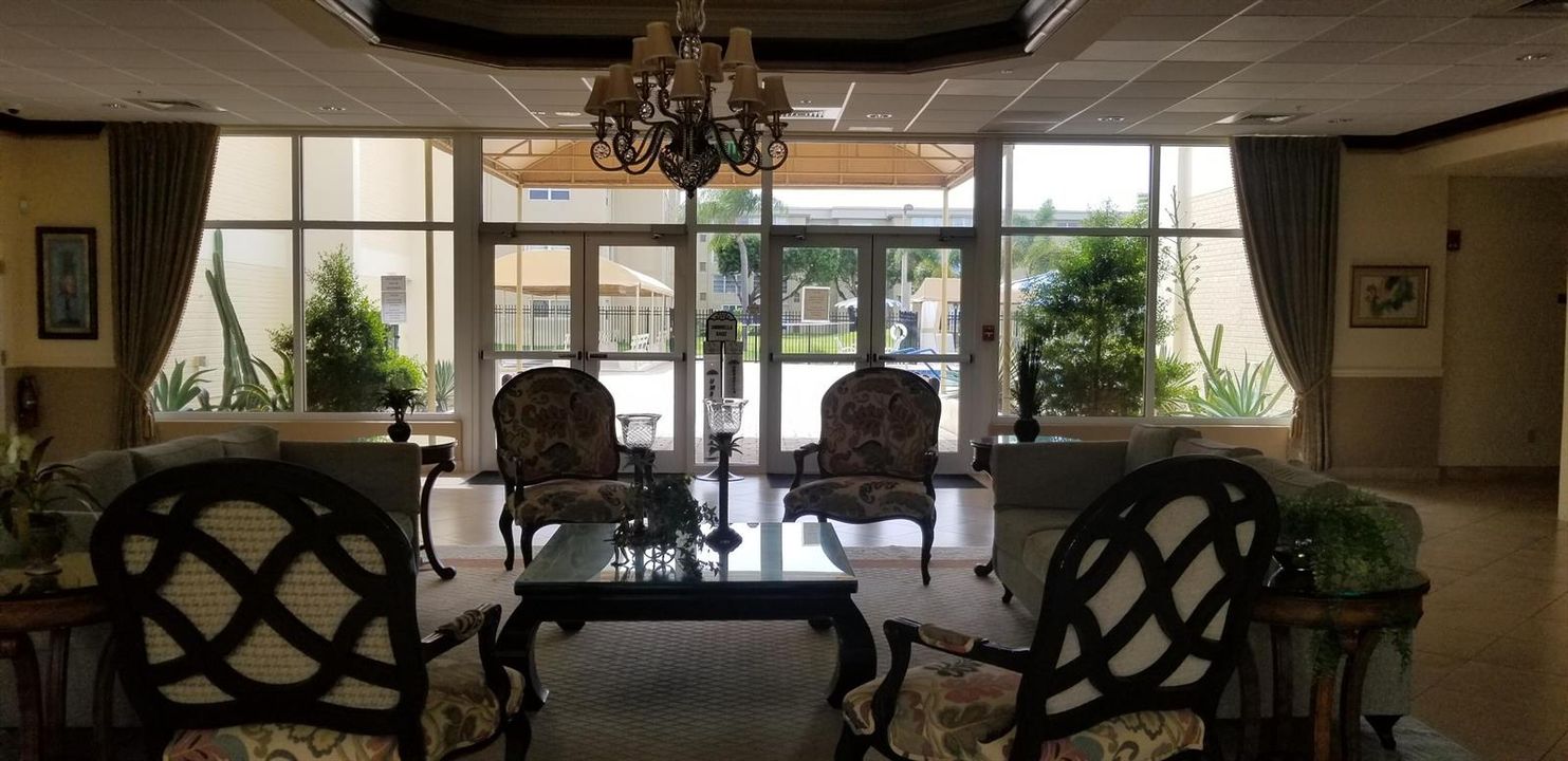 Lobby to Pool area