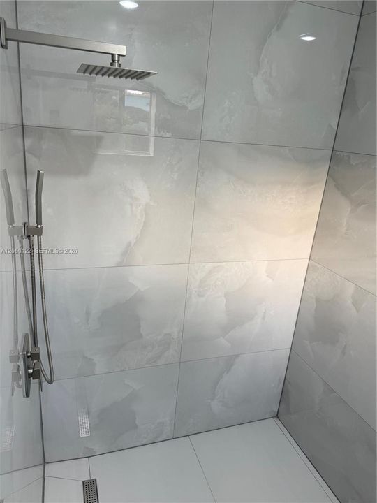 Master shower